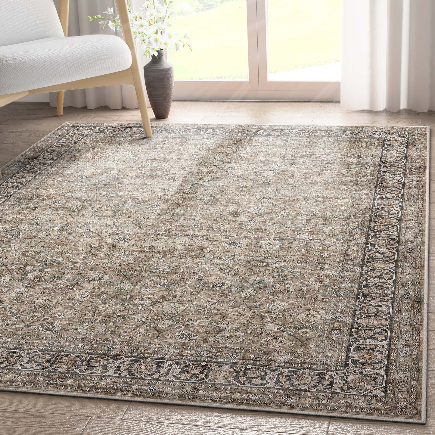 Asha Delphine Beige Rug W-AS-07A