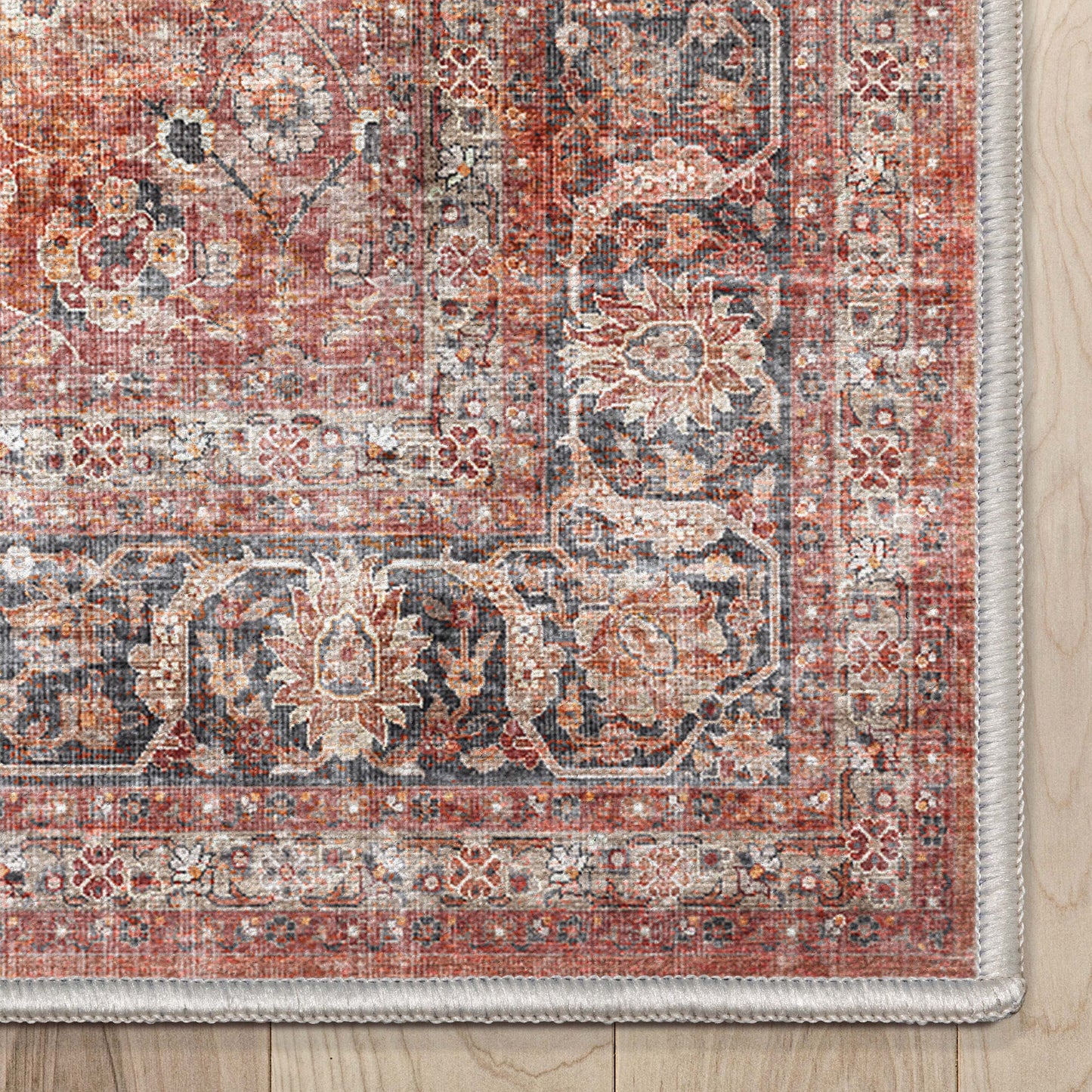 Asha Delphine Red Rug W-AS-07B