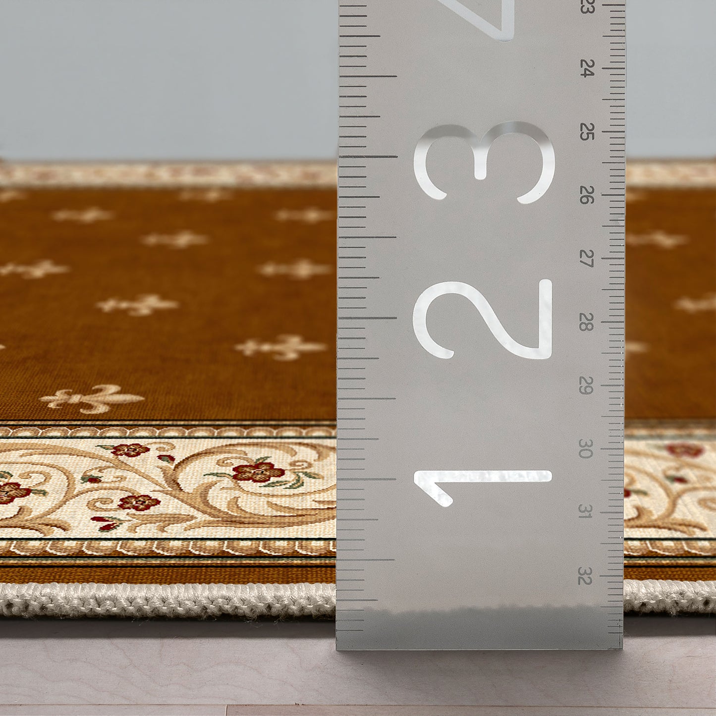 Apollo Fleur De Lis Brown Rug W-FDL-01C