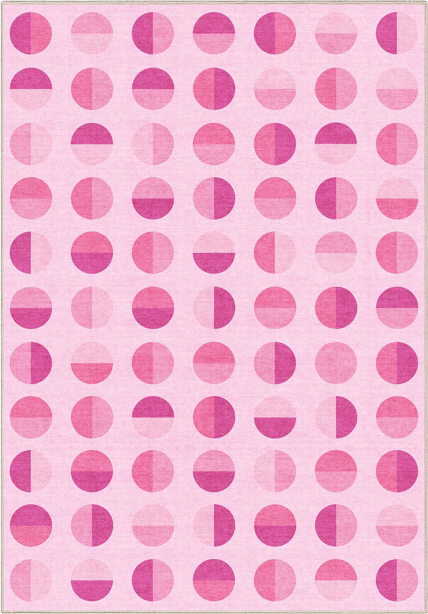 Apollo Split Dot Pink Rug W-GEO-03D