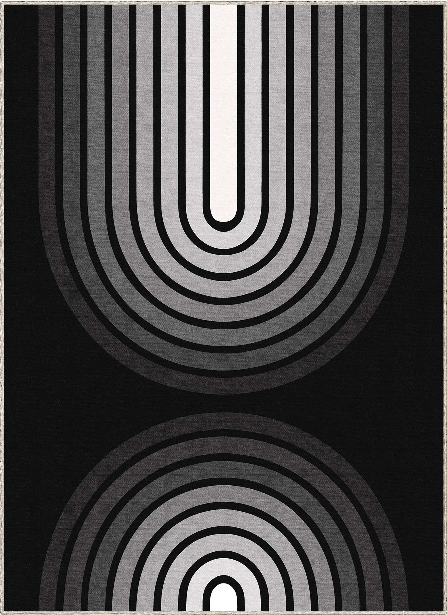 Apollo Duo Arch Black Rug W-GEO-06A