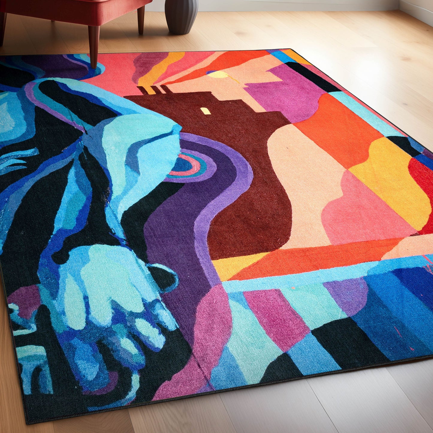 Misha Collection-The Sunday Jungle Aubade Multi Rug W-MS-02A