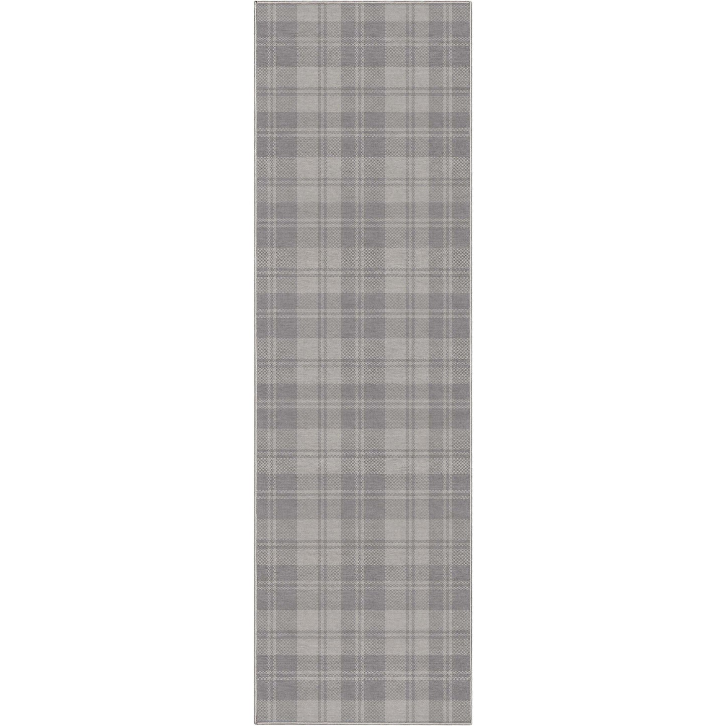 Apollo Plaid Light Grey Rug W-PLD-01C