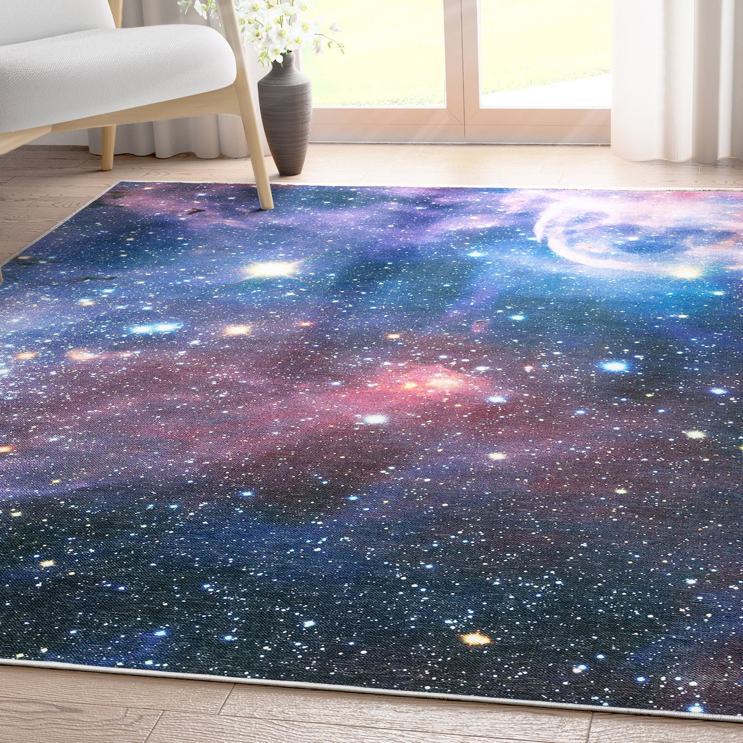 Celestial Space Nebula Multi Color Rug W-SP-02A