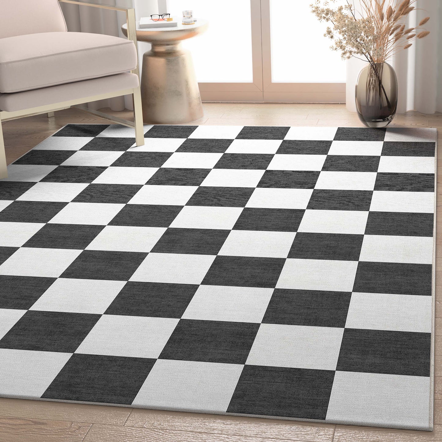 Apollo Square Black Rug W-SQR-01A