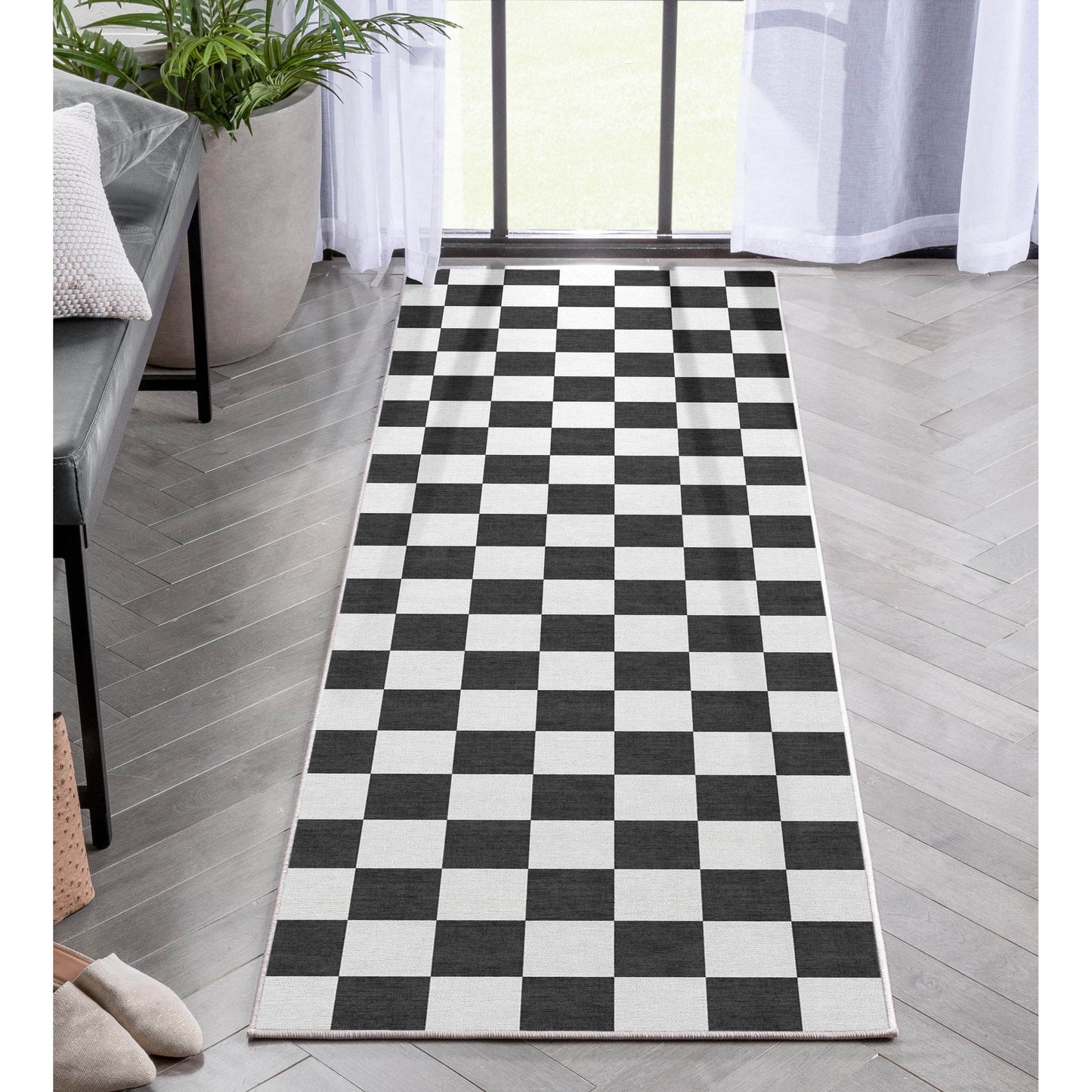 Apollo Square Black Rug W-SQR-01A
