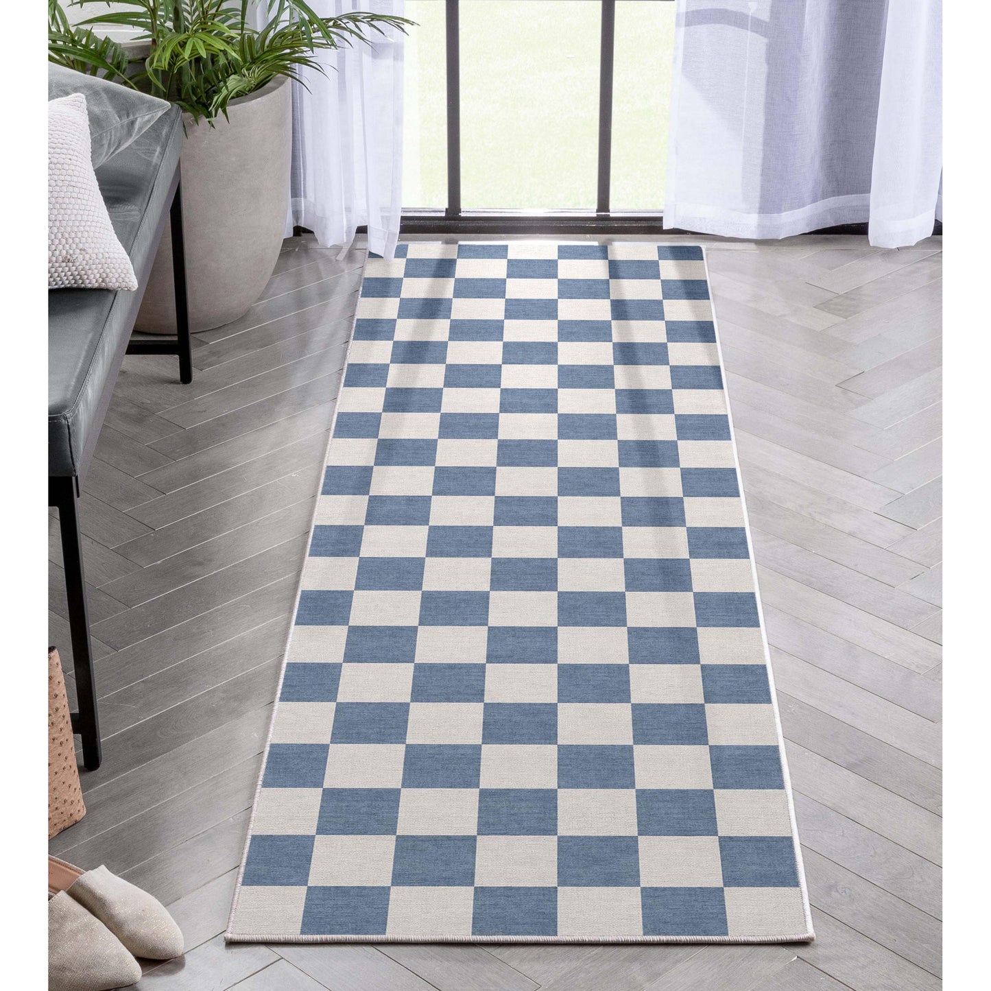 Apollo Square Blue Rug W-SQR-01F