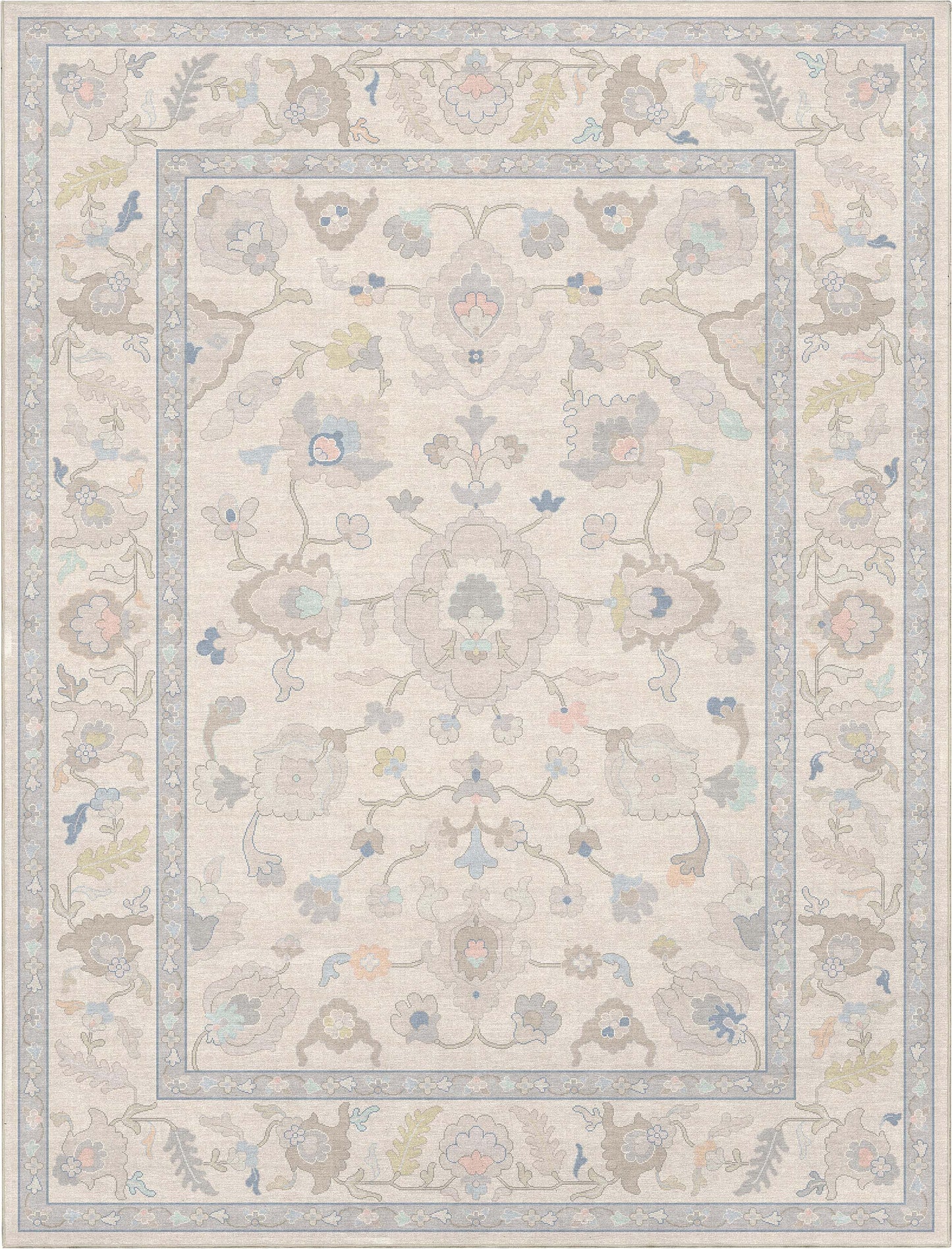 Ushak Konya Cream Rug W-US-06A