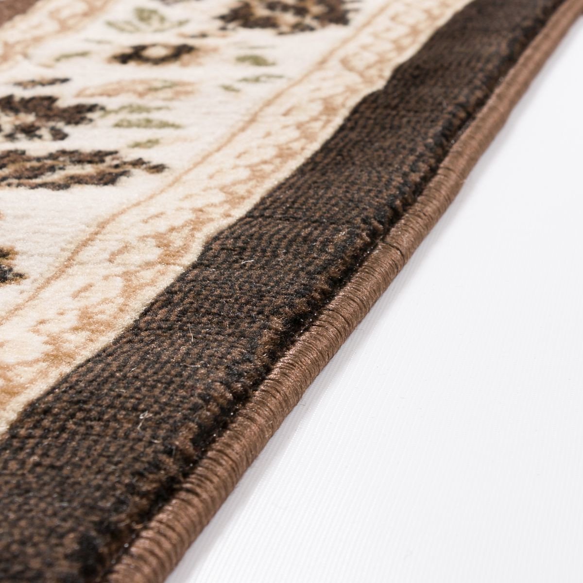 Versaille Brown Traditional Medallion Rug 1838