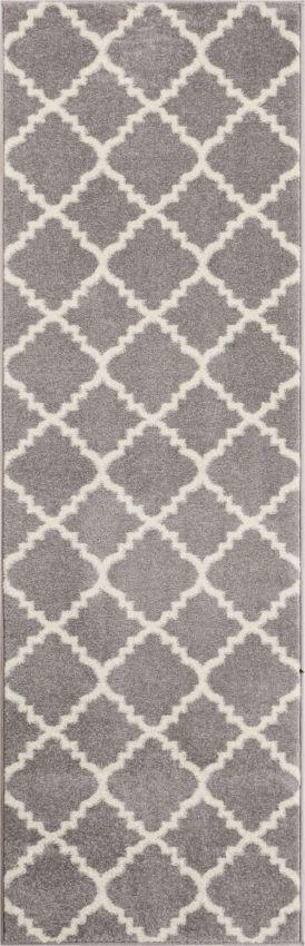 Lulu's Lattice Grey Modern Rug 2107