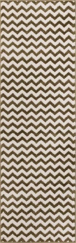 Eli Chevron Green Modern Rug 2155