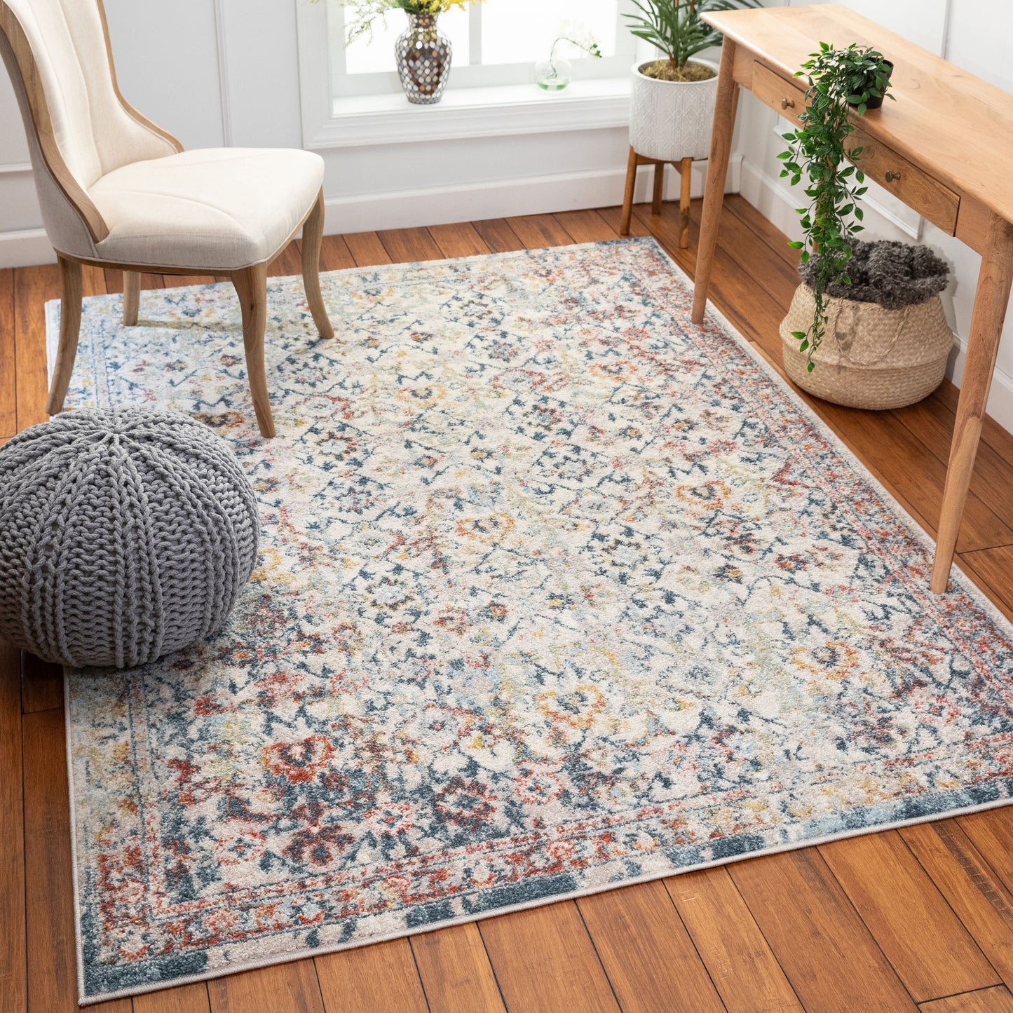 Lyric Vintage Bohemian Beige Rug 2762