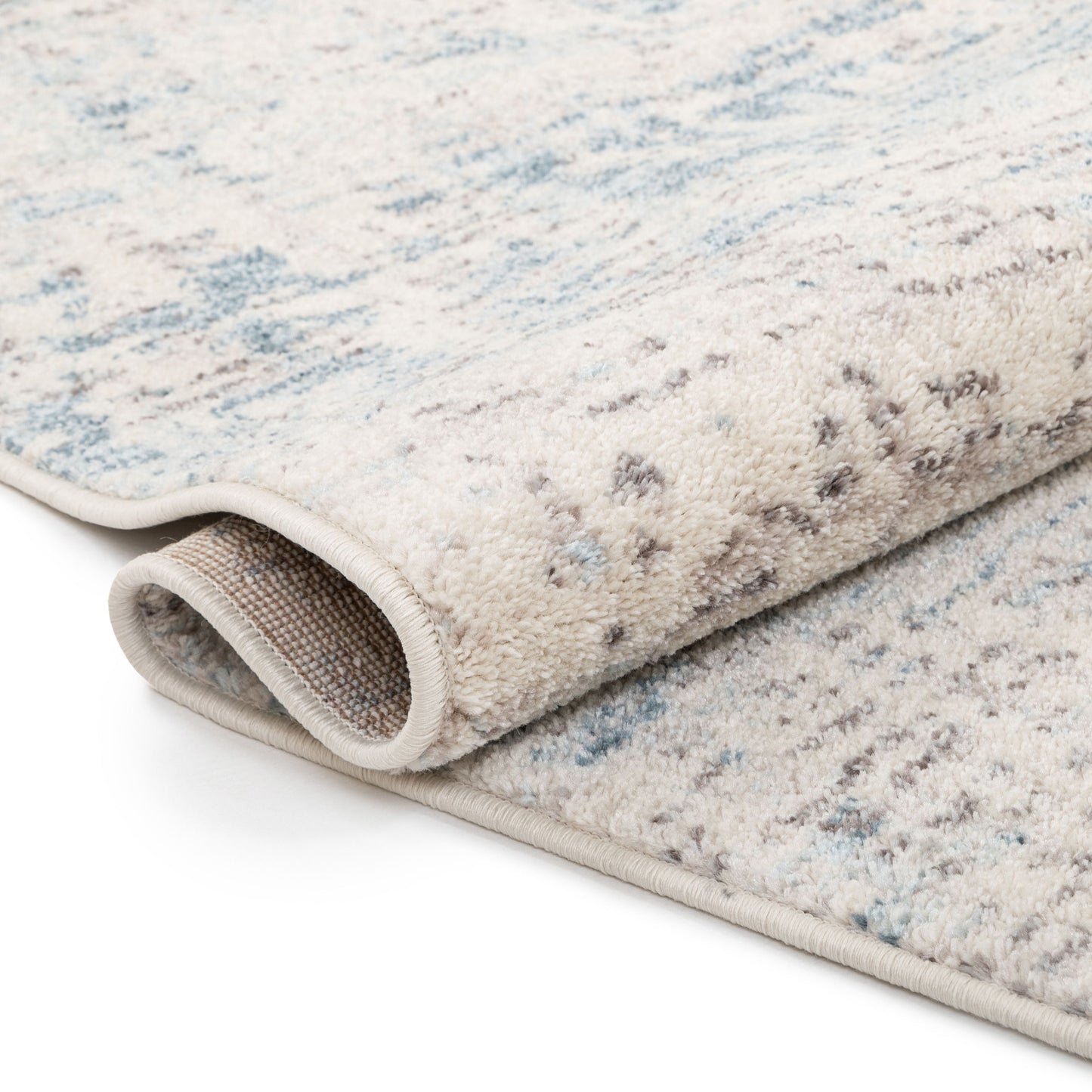 Tate Abstract Vintage Distressed Blue Rug 2834