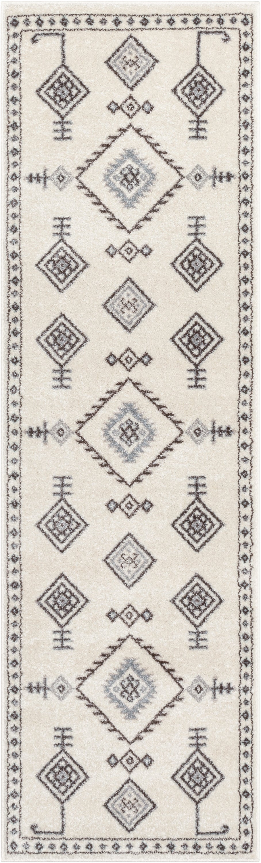 Azra Tribal Medallion Ivory Rug 2882