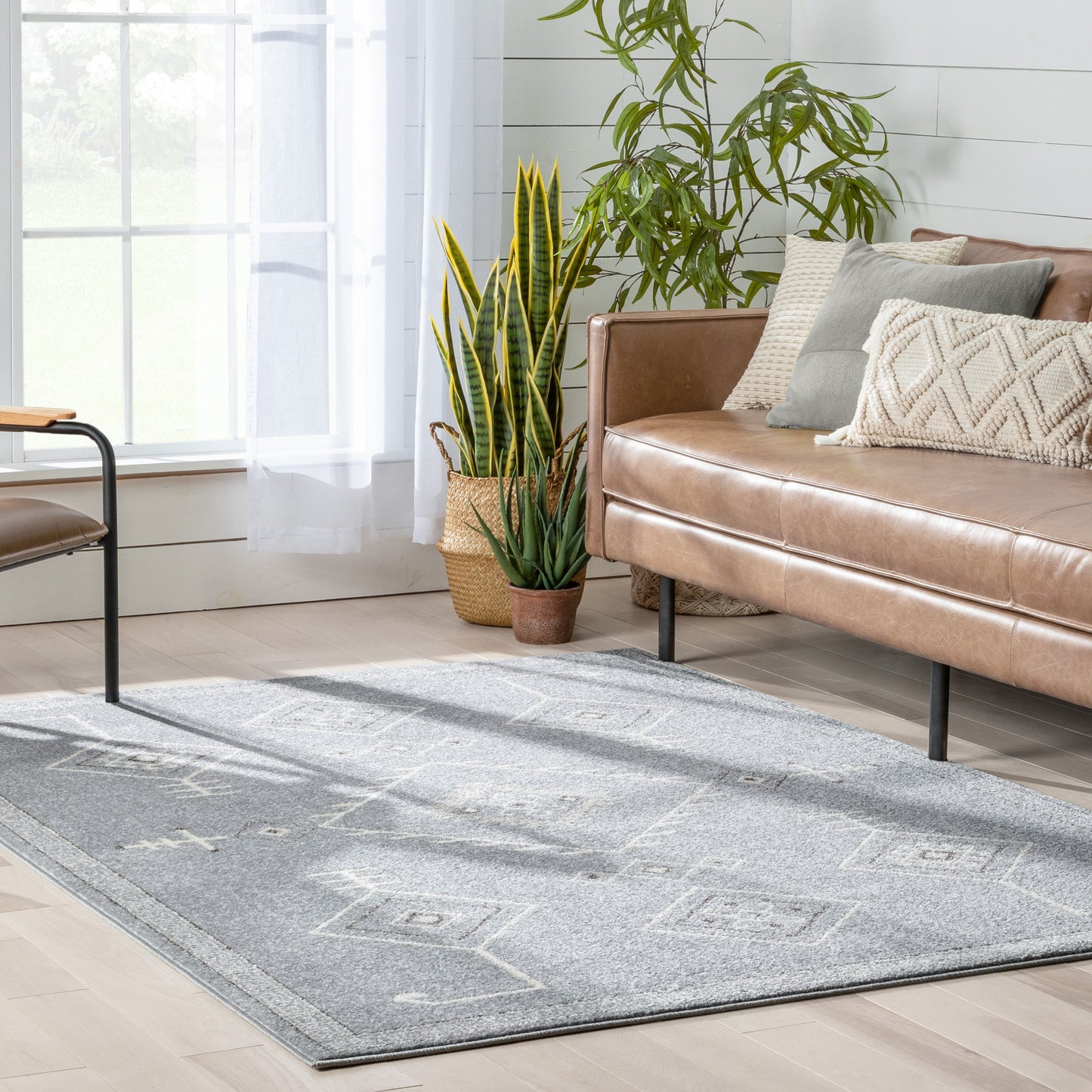 Azra Tribal Medallion Grey Rug 2887