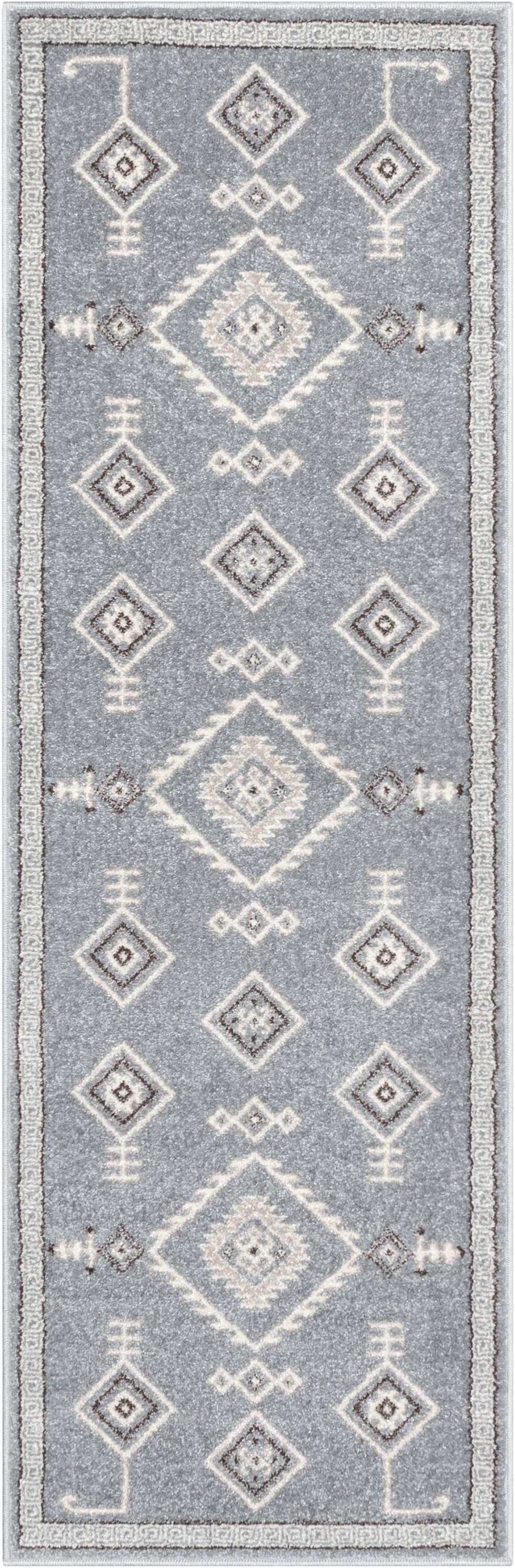 Azra Tribal Medallion Grey Rug 2887