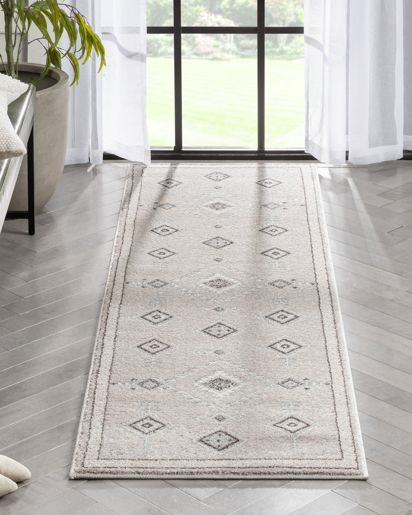 Azra Tribal Medallion Beige Rug 2888