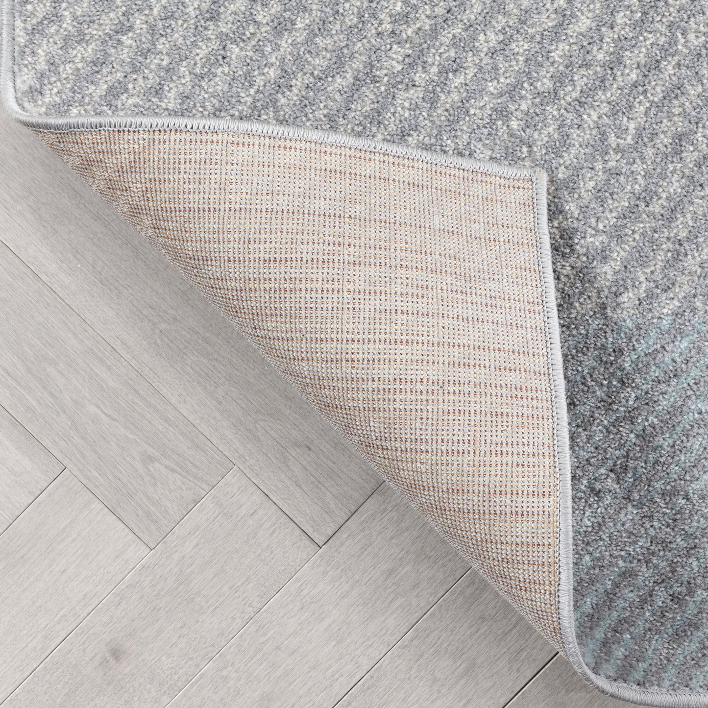 Wilma Modern Geometric Yellow Grey Rug 2901