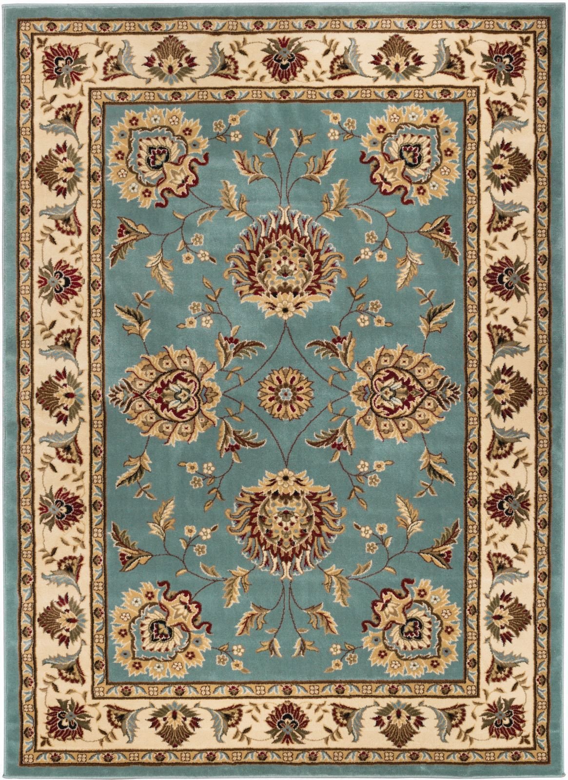 Abbasi Light Blue Traditional Rug 3606