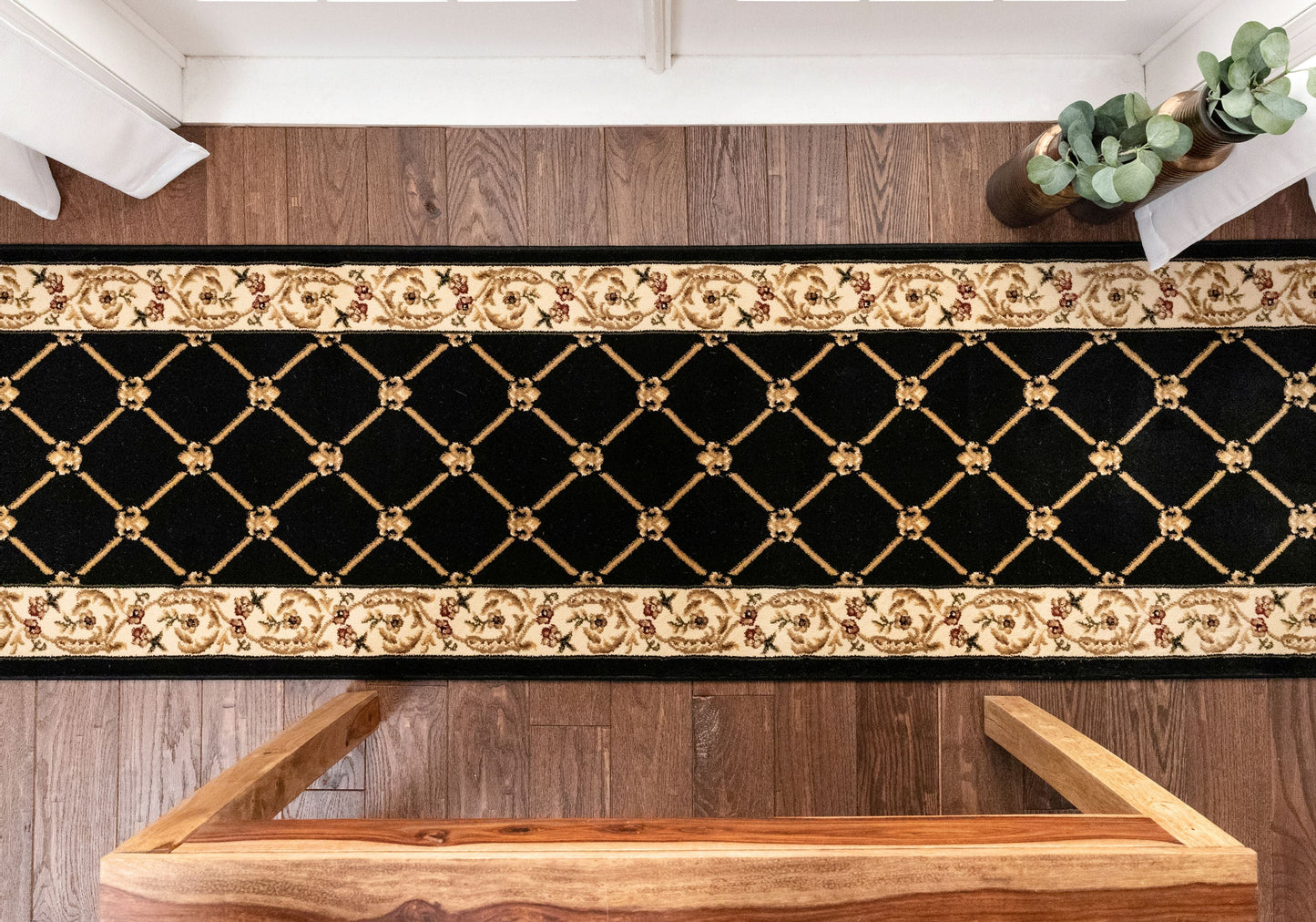 Timeless Fleur De Lis Black Roll 3623R