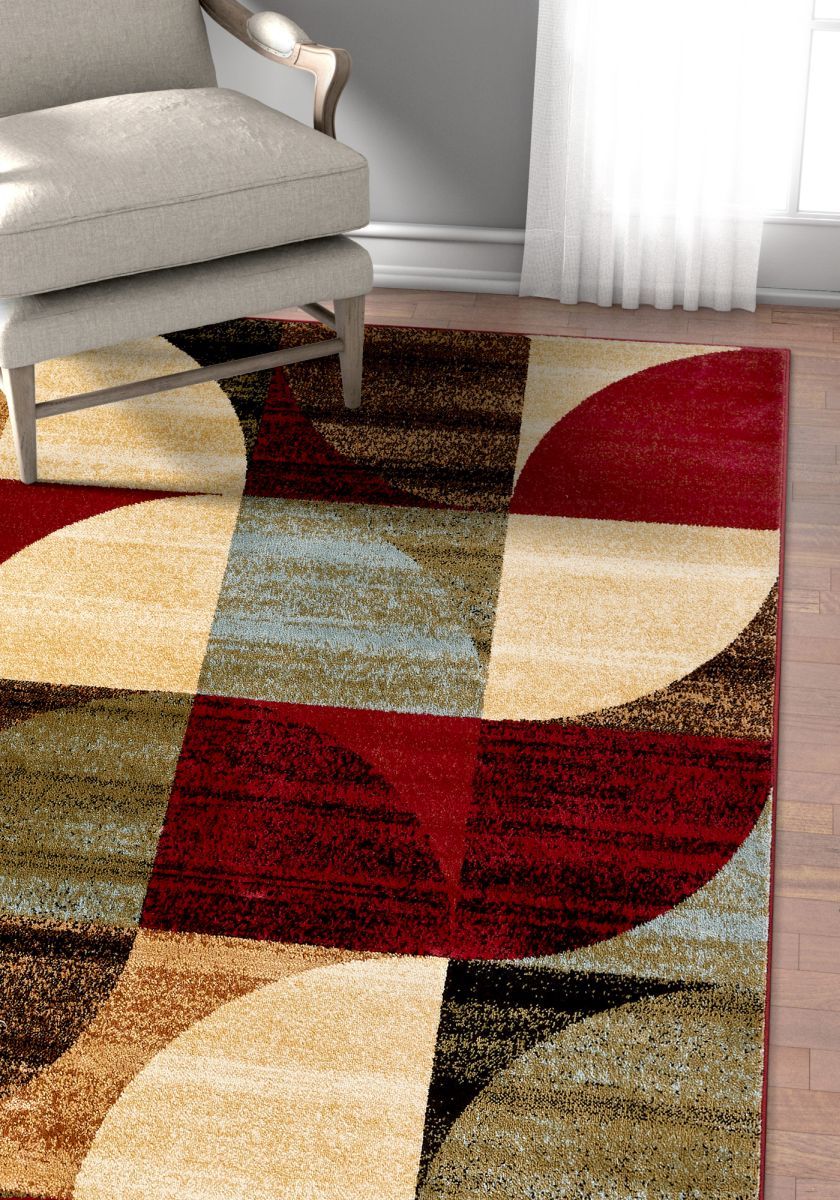 Barclay Bowery Art Deco Ivory Modern Rug 54252