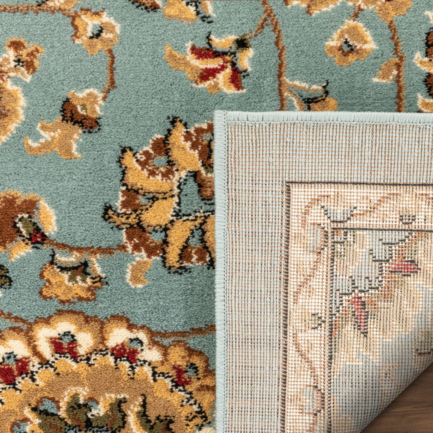Bahia Traditional Oriental Persian Blue Rug 54504