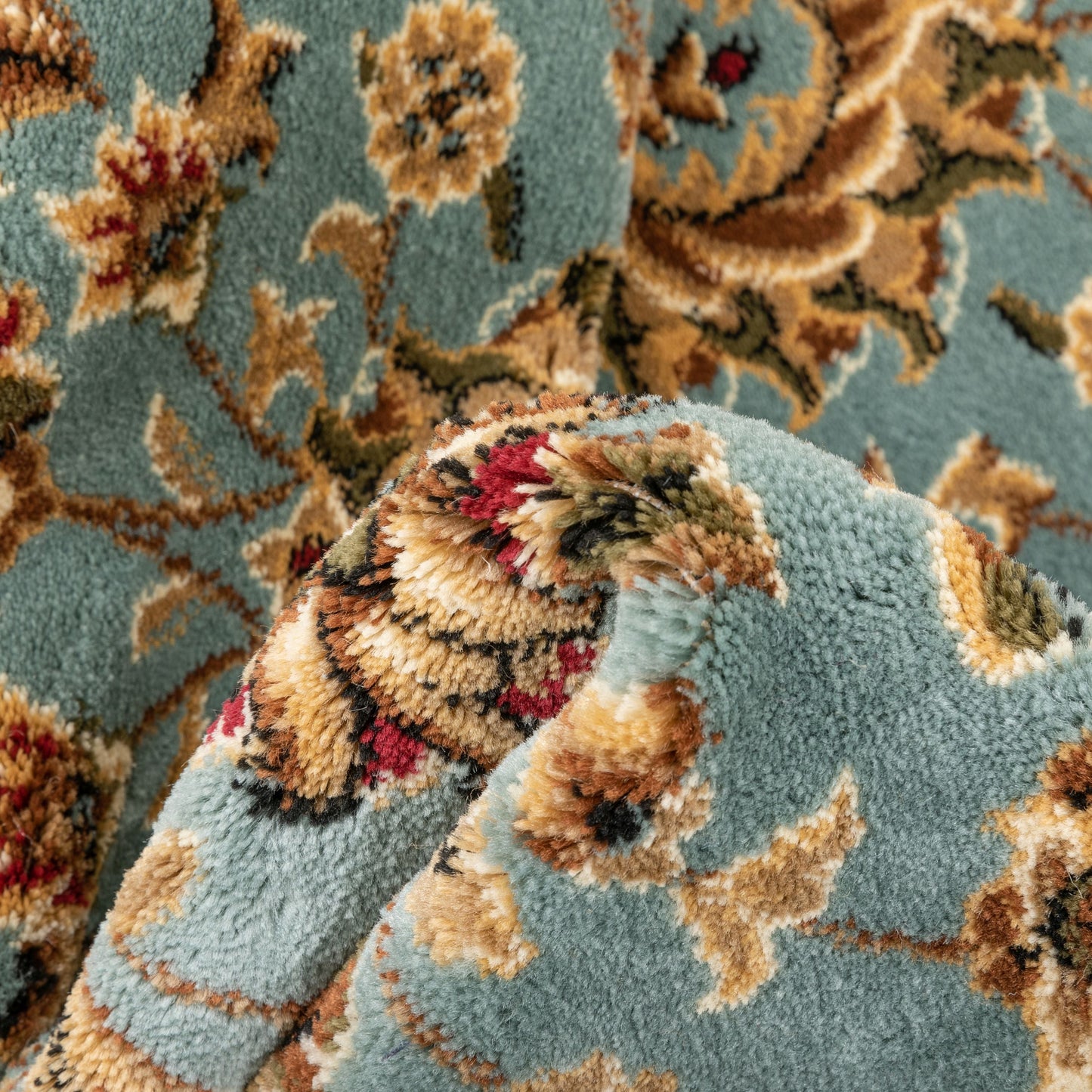 Bahia Traditional Oriental Persian Blue Rug 54504