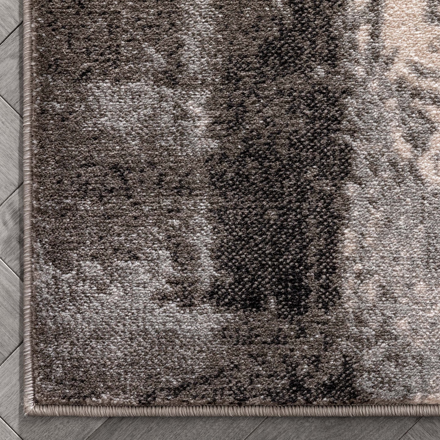Kalia Modern Abstract Grey Black Rug 54557