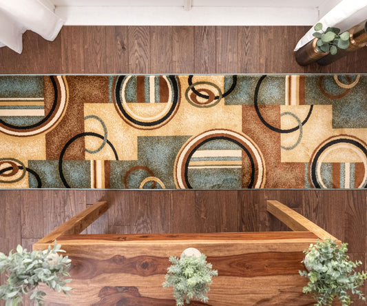 Barclay Arcs & Shapes Light Blue Roll 54786R