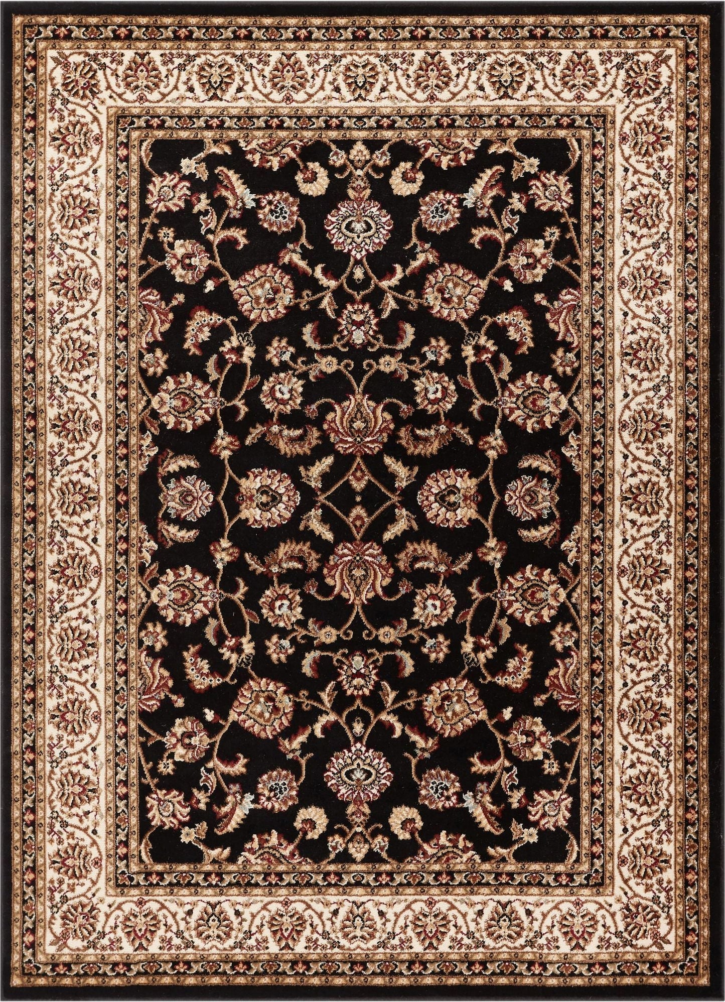 Sarouk Black Traditional Rug 54933