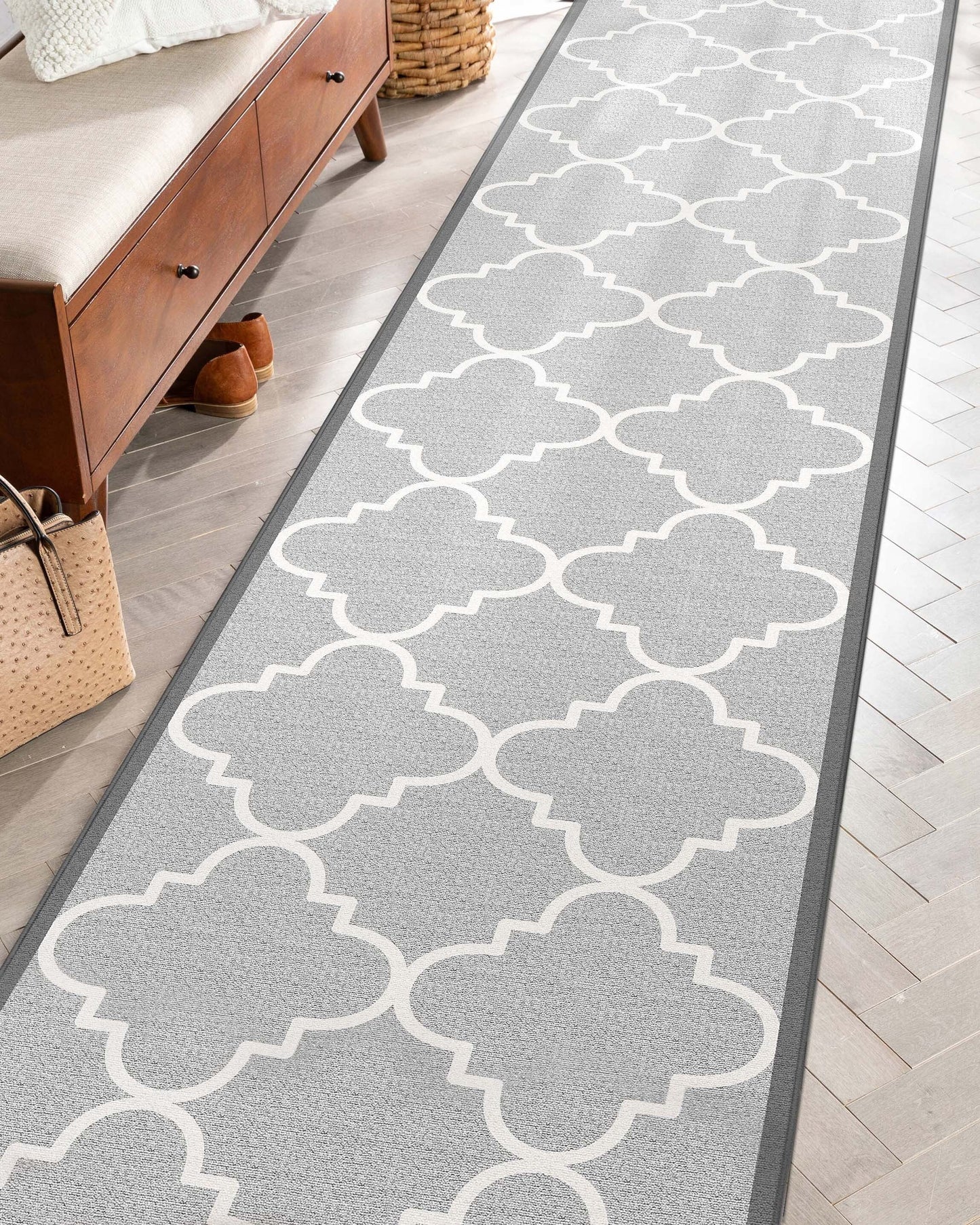 Kings Court Brooklyn Trellis Gray Roll IP-6518R