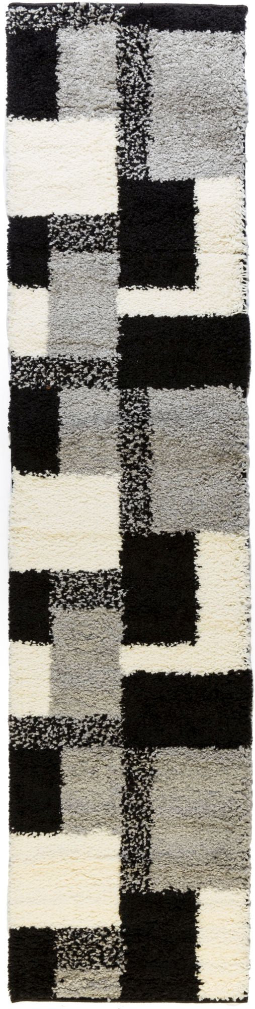 Cubes Black Contemporary Rug 7003