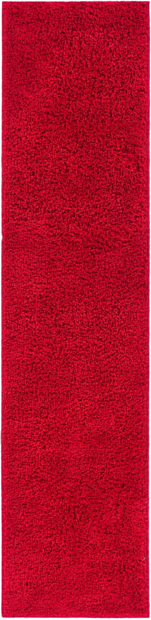 Plain Red Solid Rug 7040