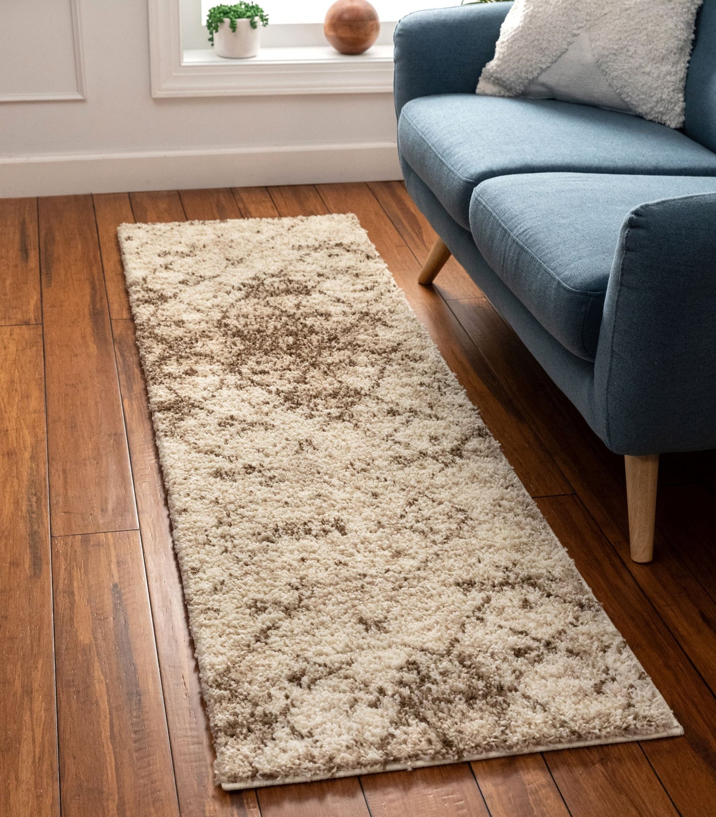 Moroccan Lattice Vanilla Contemporary Rug 7062