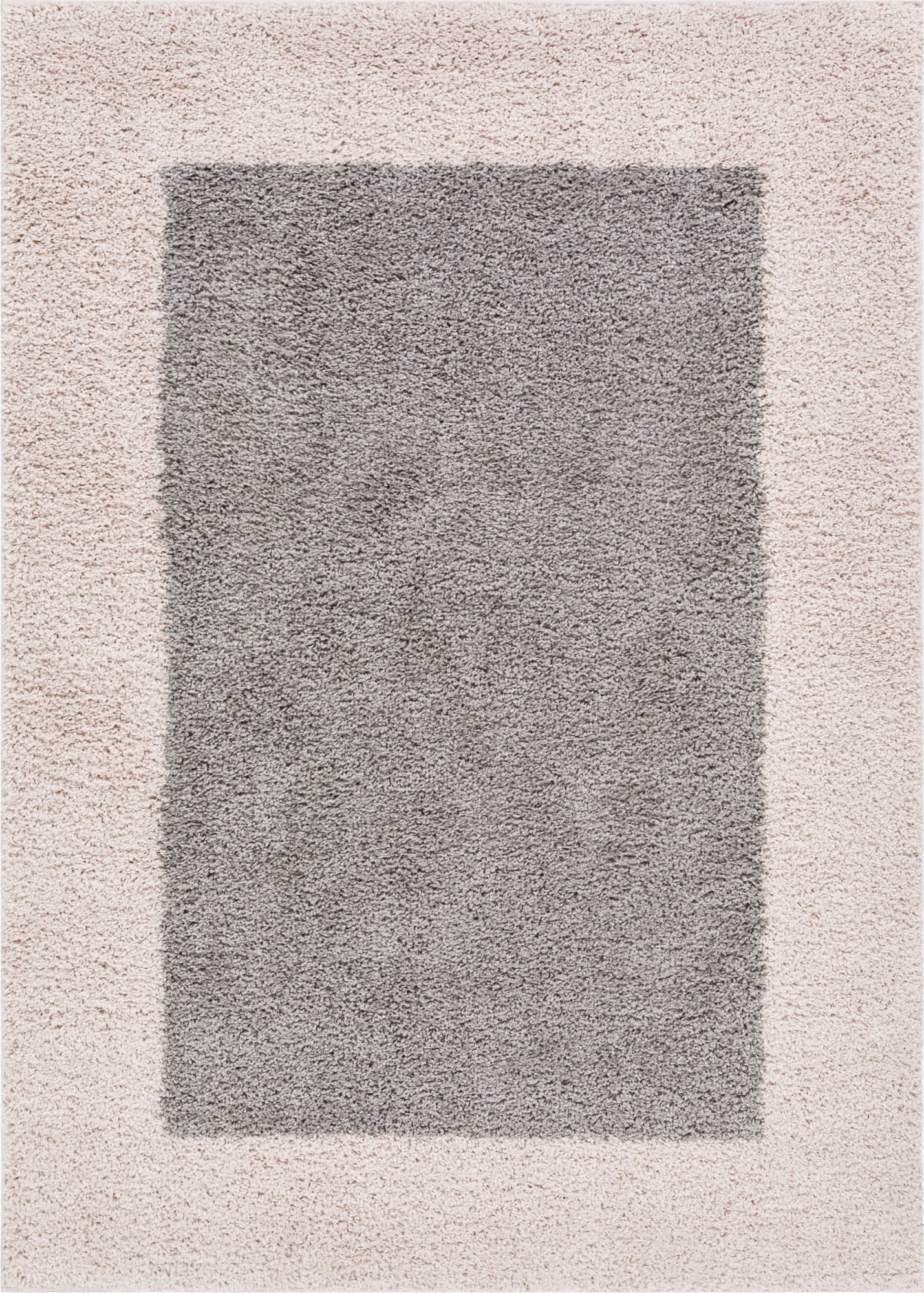 Cozumel Grey Modern Border Rug 7127