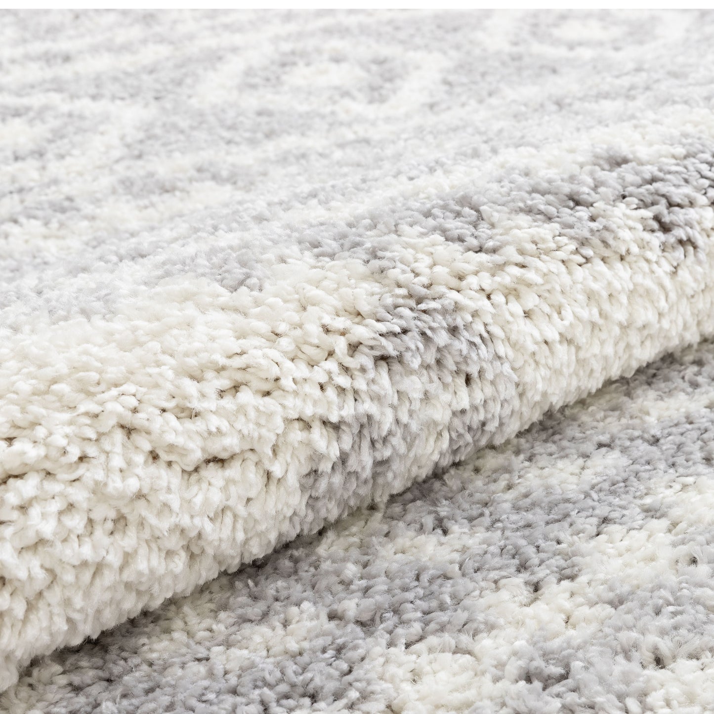 Cossima Tribal Moroccan Grey Shag Rug 7777