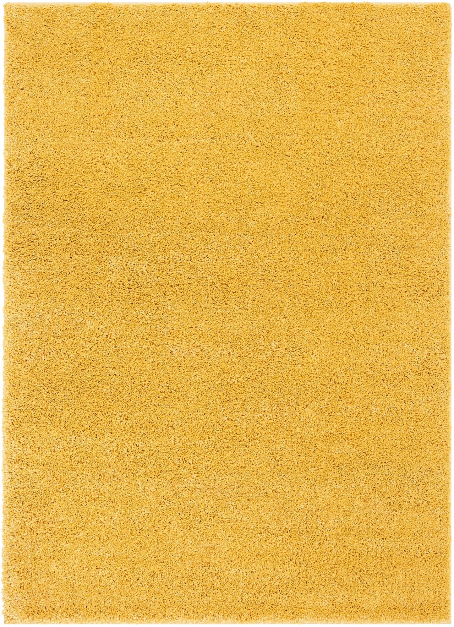 Piper Solid Modern Yellow Shag Rug 7911