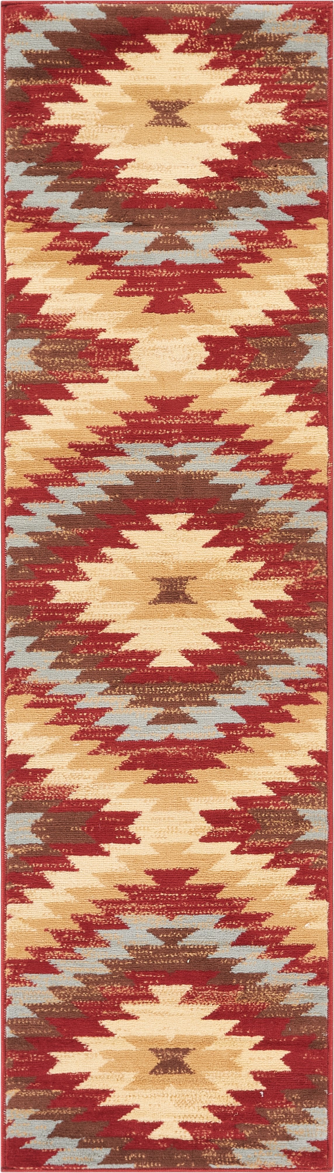 Alamo Southwestern Red Southwestern Rug 8480