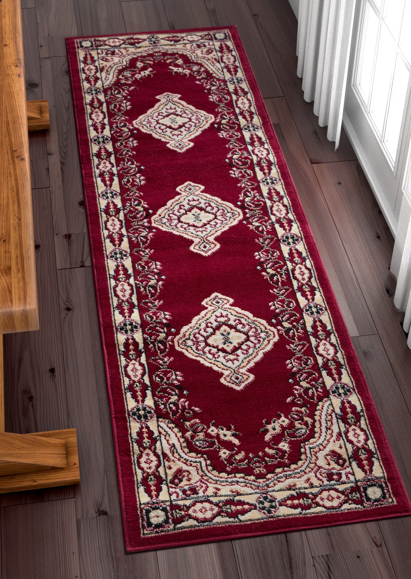 Tehran Traditional Red Traditional Rug 8570