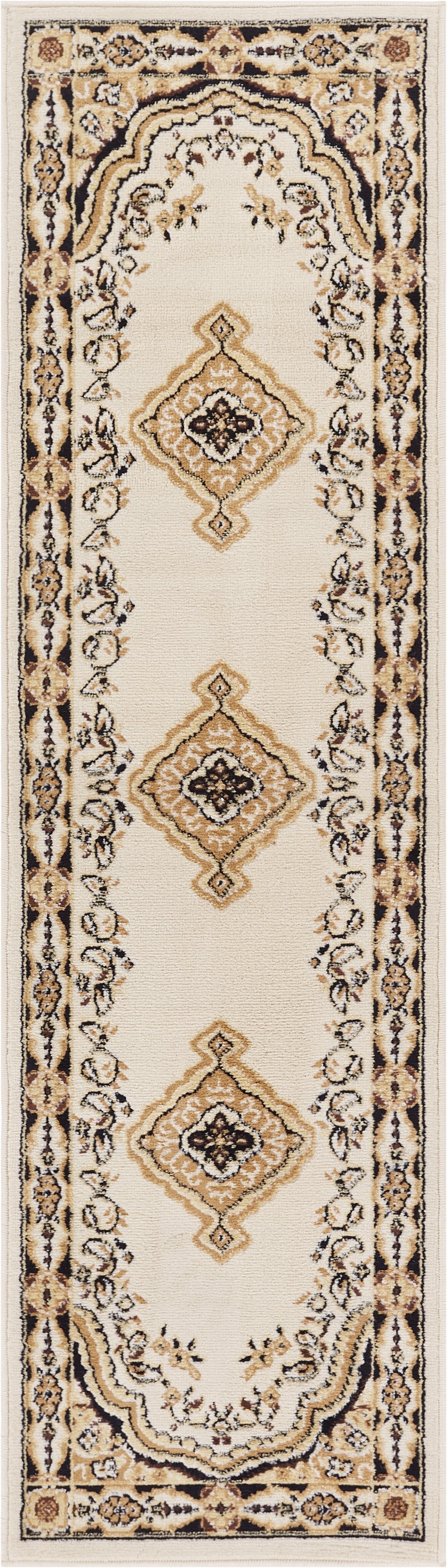 Tehran Traditional Ivory Traditional Rug 8572