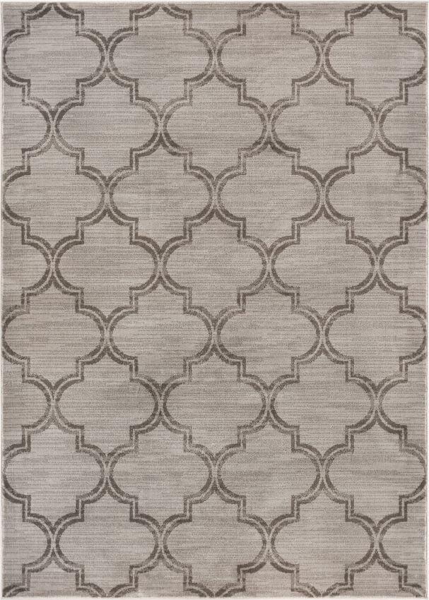 Jaclyn Grey Modern Moroccan Lattice Rug AM-28