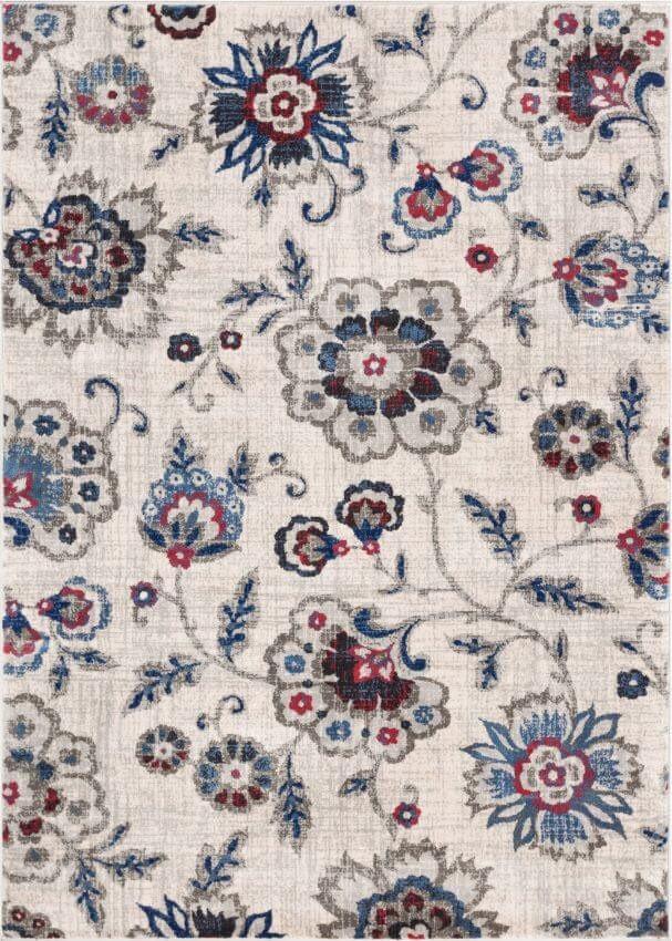Botanical Dream Beige Vintage Floral Rug AM-52
