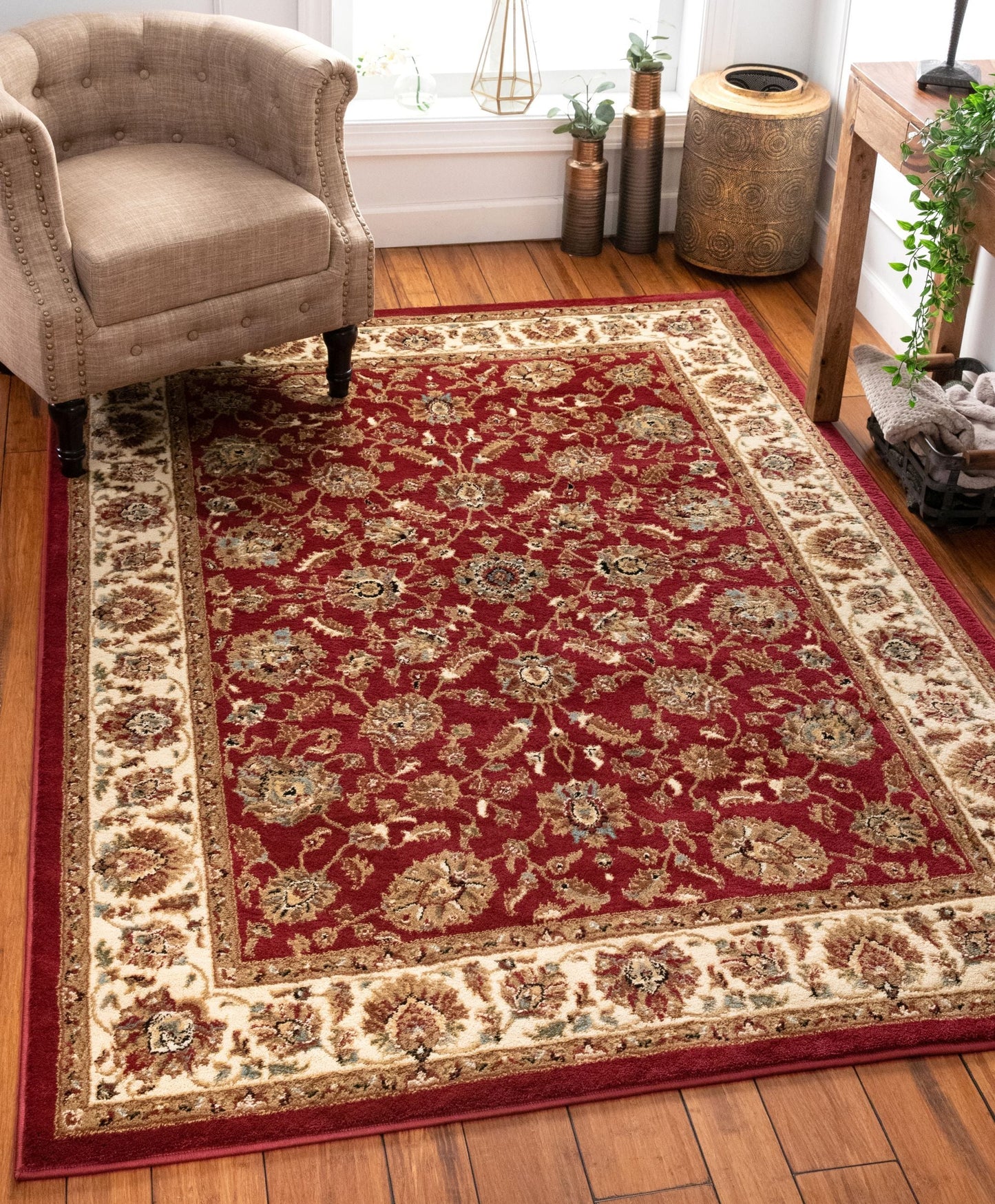 Lea Traditional Oriental Red Rug AU-100