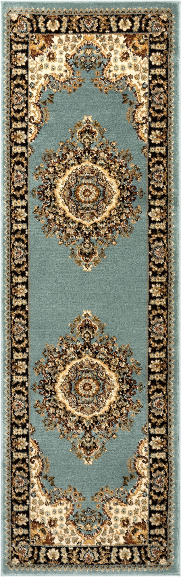Mahal Blue Traditional Oriental Persian Rug AU-94