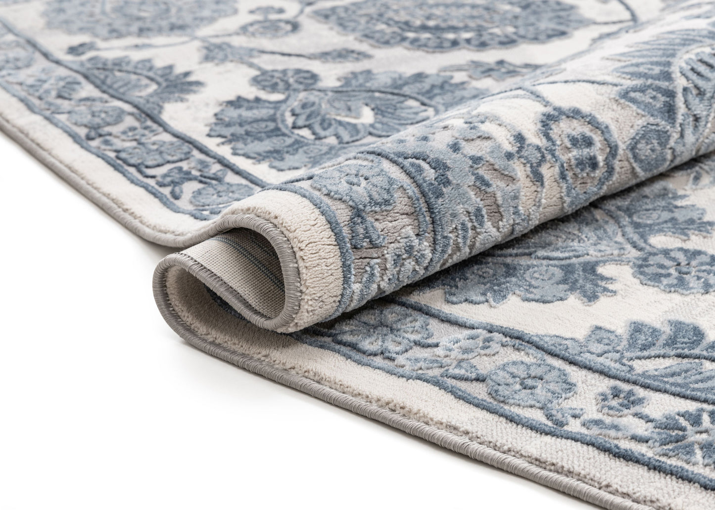 Madison Vintage Floral Ivory High-Low Rug AV-42