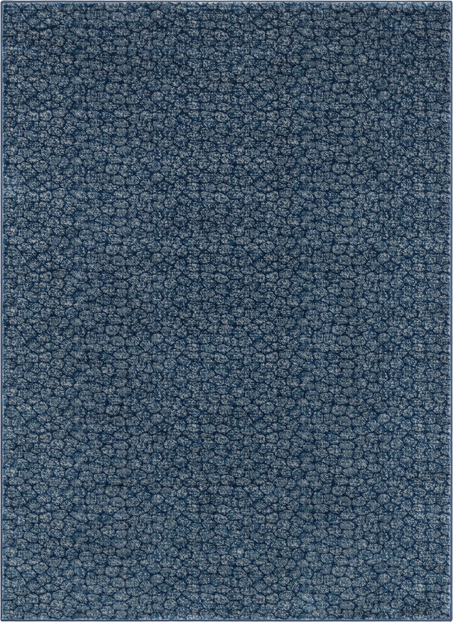 Asher Modern Pebbled Blue Soft Rug BAL-14