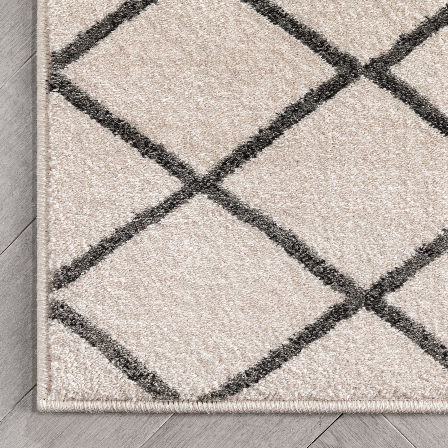 Aiden Trellis Modern Ivory Soft Rug BAL-22