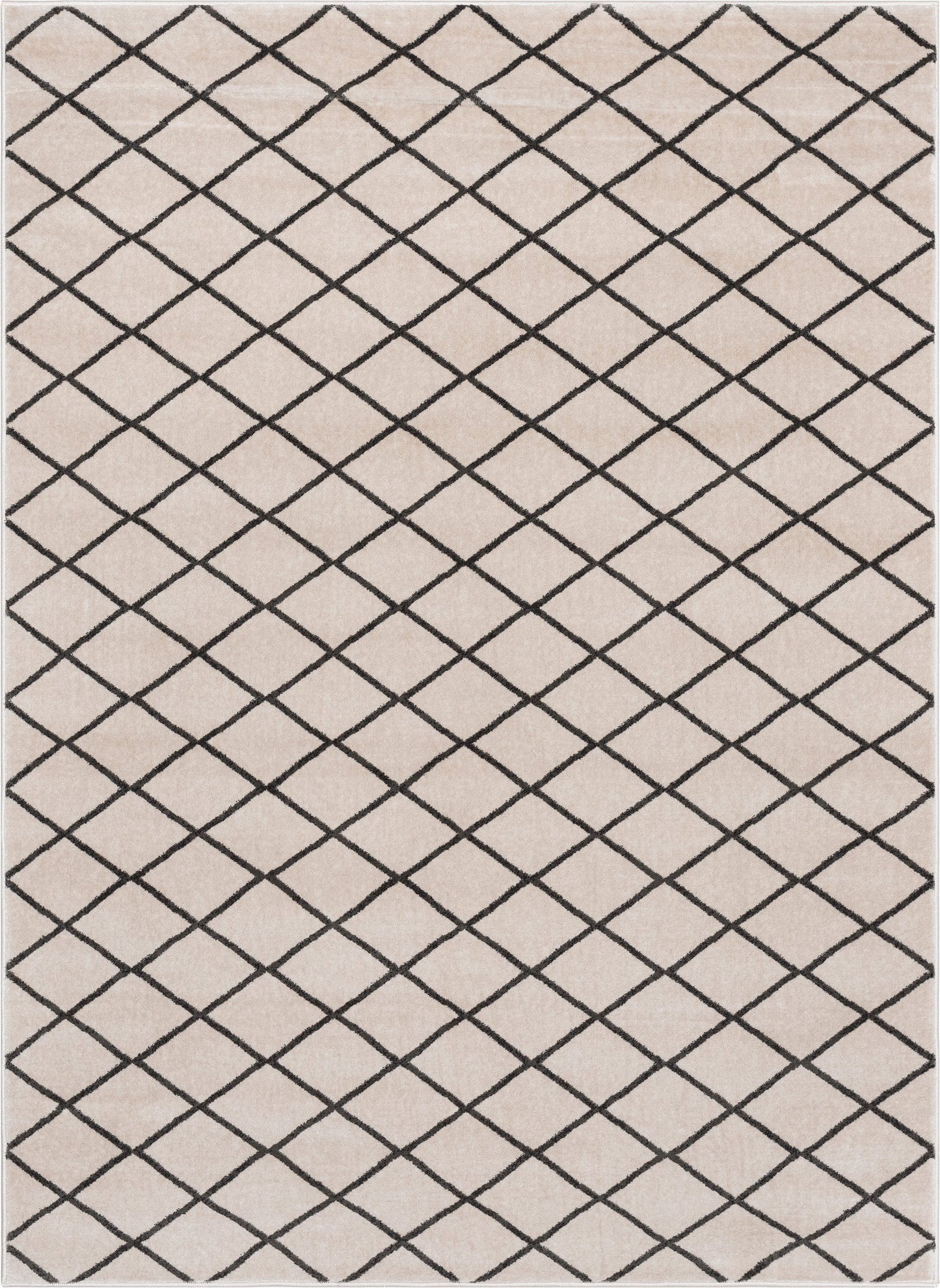 Aiden Trellis Modern Ivory Soft Rug BAL-22