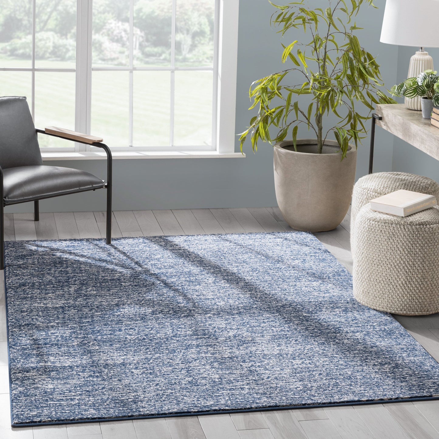 Owen Striation Modern Blue Soft Rug BAL-34