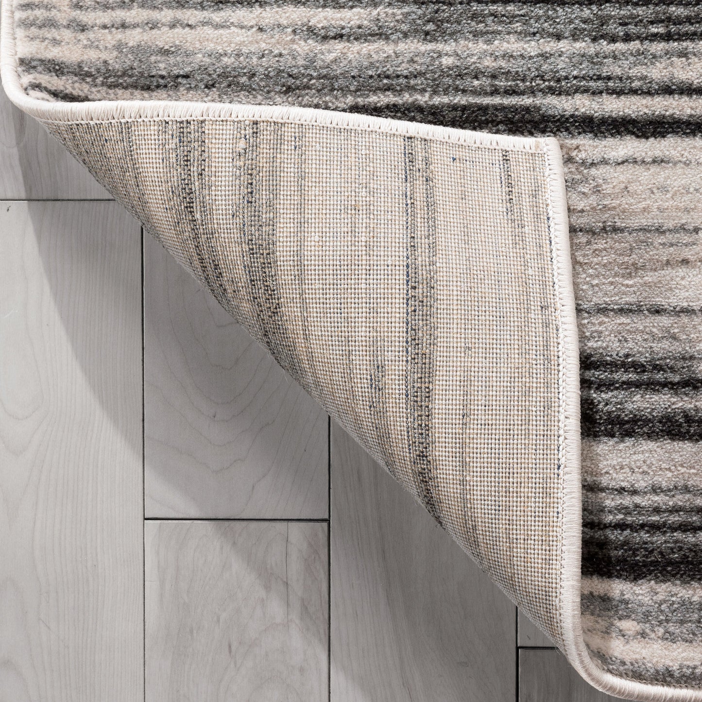 Sebastian Striation Modern Grey Soft Rug BAL-47